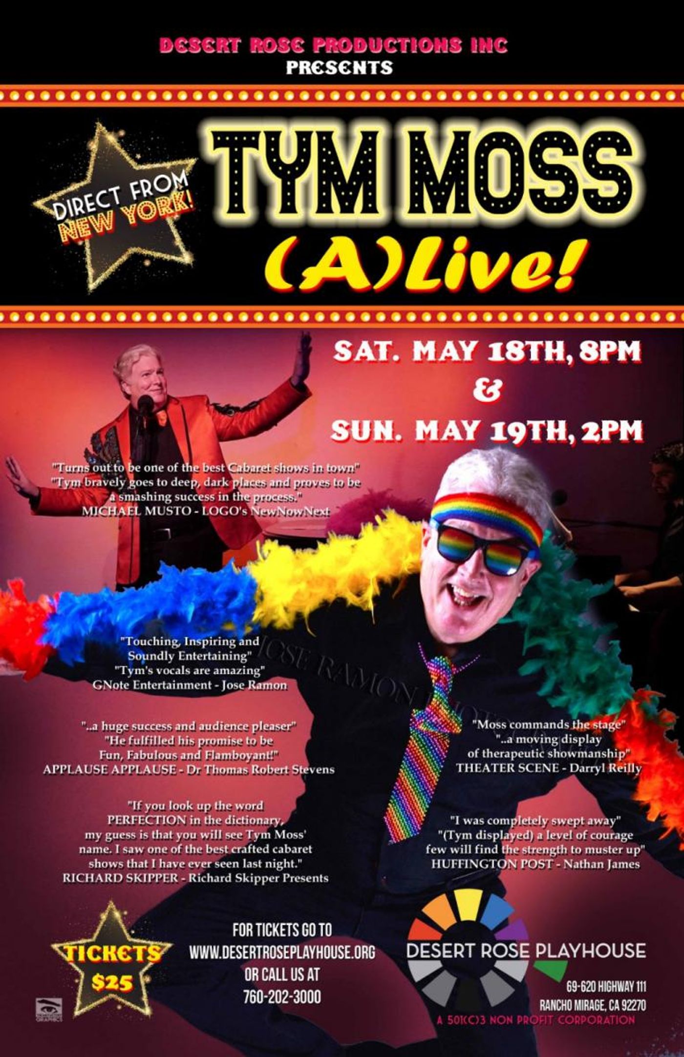 Review: TYM MOSS: (A)LIVE at Desert Rose  Image