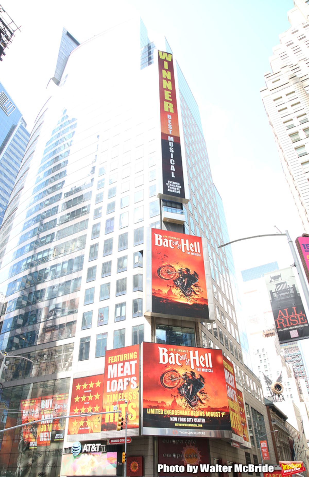 Jim Steinman's 'Bat out of Hell - The Musical' Box Office Ticket Sale launch with Bus and Billboard in Times Square on May 15, 2019 in New York City.

 at 