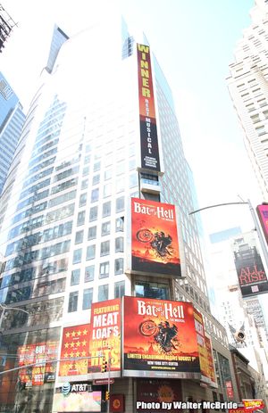 Jim Steinman's "Bat out of Hell - The Musical" Box Office Ticket Sale launch with Bus and Billboard in Times Square on May 15, 2019 in New York City.
@ BroadwayWorld Jim Steinman's "Bat out of Hell - The Musical" Box Office Ticket Sale launch with Bus Photo