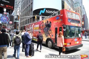 Jim Steinman's "Bat out of Hell - The Musical" Box Office Ticket Sale launch with Bus and Billboard in Times Square on May 15, 2019 in New York City.
@ BroadwayWorld Jim Steinman's "Bat out of Hell - The Musical" Box Office Ticket Sale launch with Bus Photo