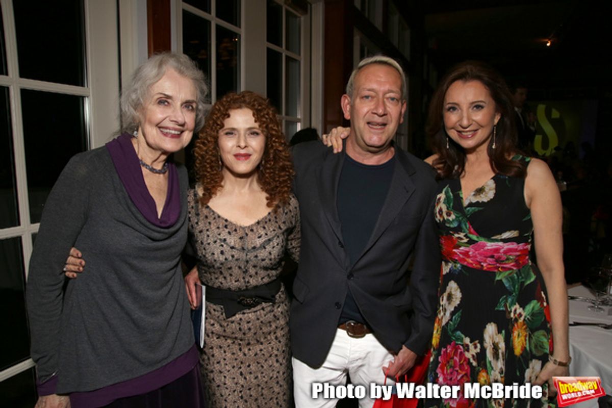 Mary Beth Peil, Bernadette Peters,Michael John LaChiusa and Donna Murphy at 