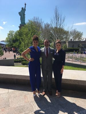 Lilli Cooper, Javier Munoz and Laura Osnes @ BroadwayWorld Lilli Cooper, Javier Munoz and Laura Osnes Photo