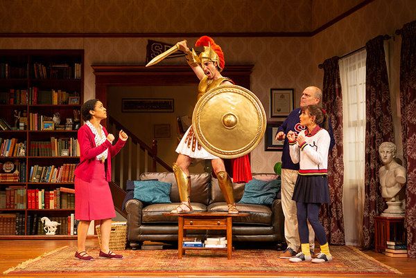 Shay Vawn as Daphne, George Psomas, Brad Oscar as Dionysus, and Jessie Cannizzaro Photo