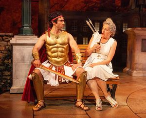 George Psomas as Aristide and Keira Naughton as Dean Trickett @ BroadwayWorld George Psomas as Aristide and Keira Naughton as Dean Trickett Photo