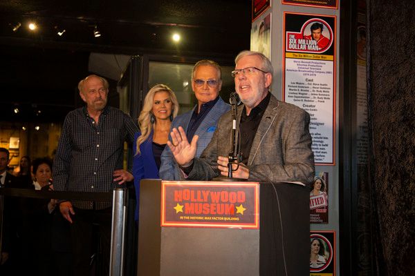 Ken Johnson (Show Creator), Faith Majors, Lee Majors and Film Critic Leonard Maltin Photo