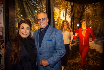 President and Founder of The Hollywood Museum, Donelle Dadigan, and Lee Majors Photo