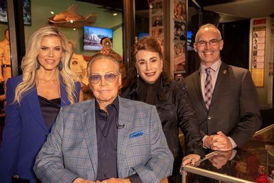 Faith and Lee Majors with Donelle Dadigan and Council Member Mitch O'Farrell Photo