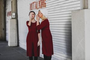 Isabella D''Annunzio (Janine) and Samantha Stevens (June)     Photo credit: Heather G Photo