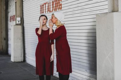 Isabella D''Annunzio (Janine) and Samantha Stevens (June)     Photo credit: Heather G Photo