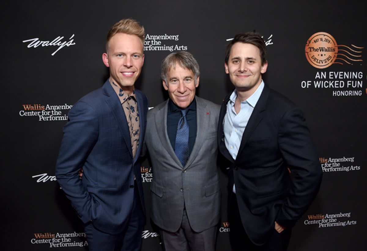 Justin Paul, Honoree Stephen Schwartz and Benj Pasek at 