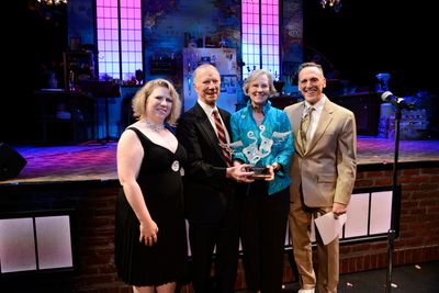 Managing Director Gretchen E. Butler, Doug and Florida Ellis, Artistic Director Tom K Photo