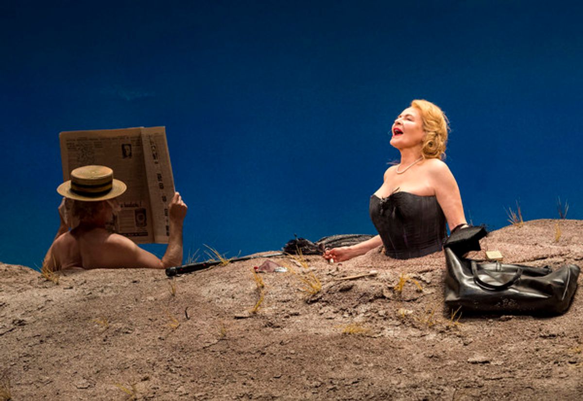 Michael Rudko (obscured) and Dianne Wiest at 