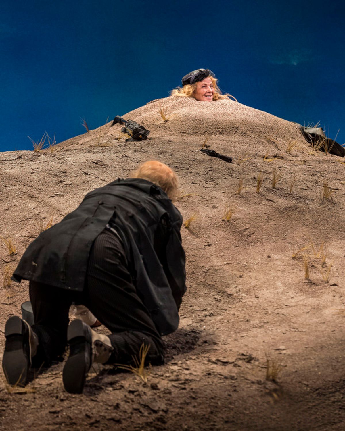 Michael Rudko (obscured) and Dianne Wiest  at 