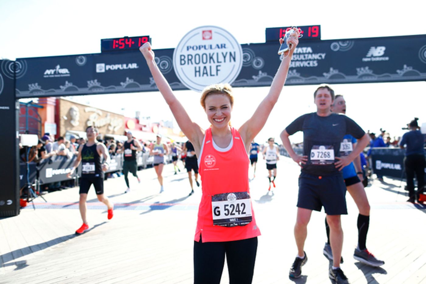 Photo Flash: Christy Altomare Sings National Anthem and Runs in 2019 Popular Brooklyn Half Marathon  Image