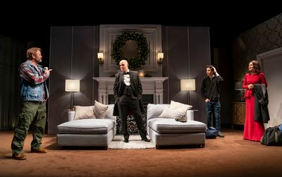 Lee Tergesen, Kelly AuCoin, Alex Wolff and Annie Parisse Photo