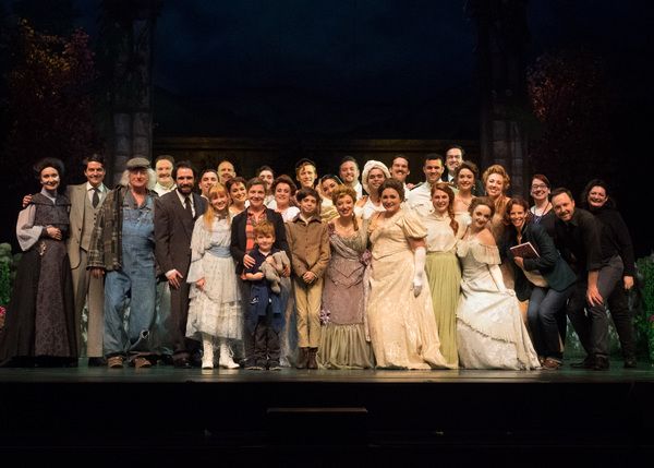 The cast and creative team of THE SECRET GARDEN with Daisy Eagan Photo