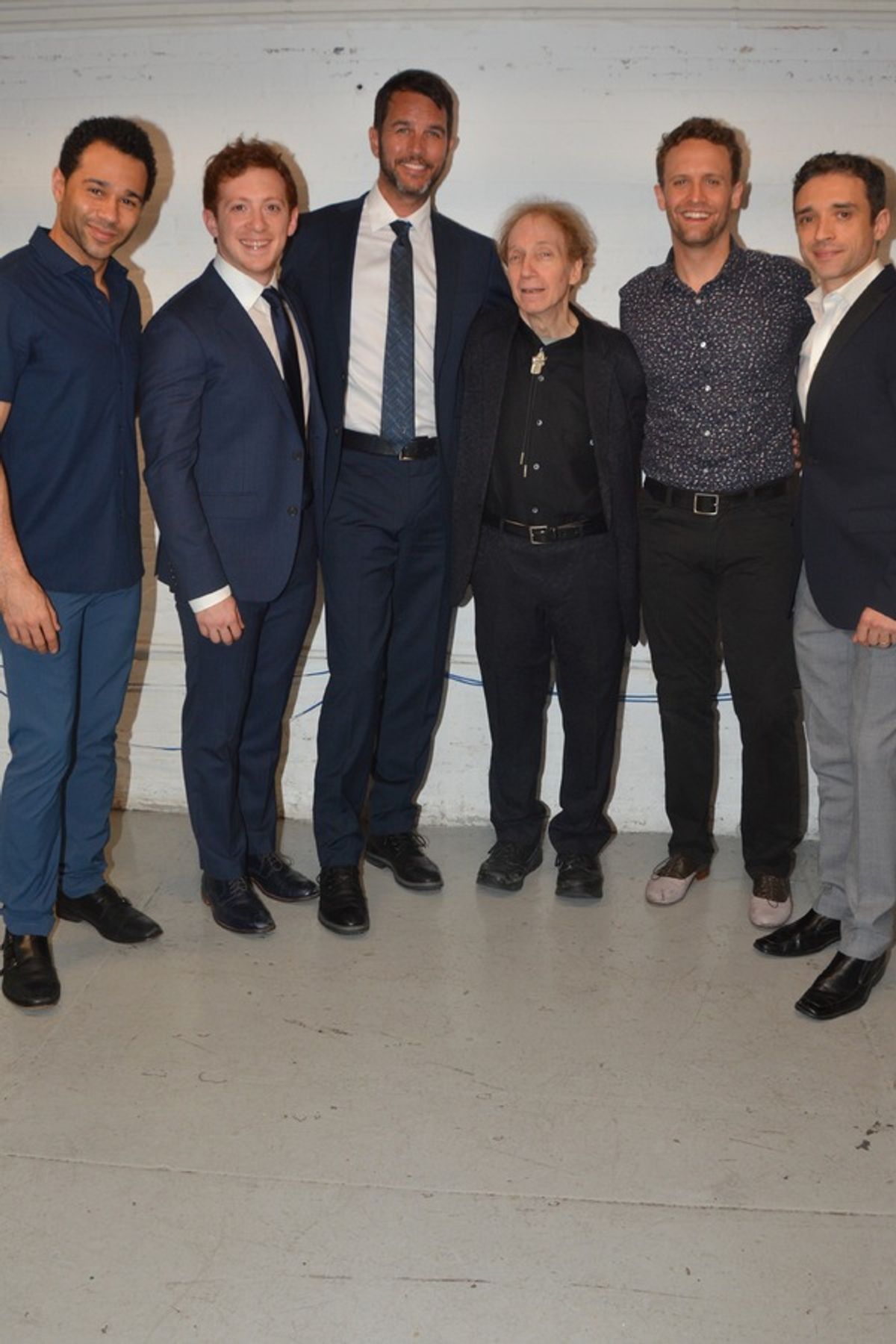 Corbin Bleu, Ethan Slater, Douglas Ladnier, Scott Siegel, Danny Gardner and Rick Faugno at 