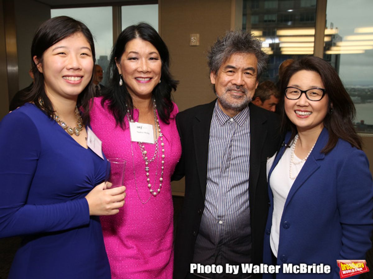 Arianna Chang, Nadine Wong, David Henry Hwang and Audrey Choi  at 