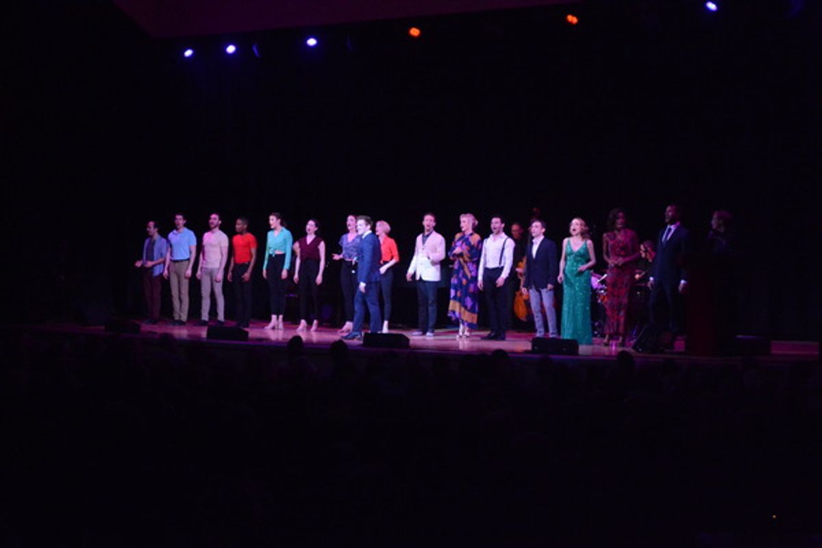 Ethan Slater and The Broadway By The Year Cast at 