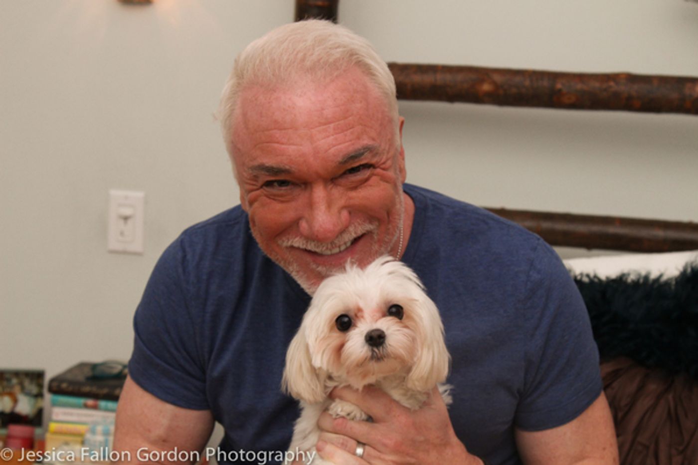 Tails of Broadway: Tony Nominee Patrick Page Poses with Georgie!  Image
