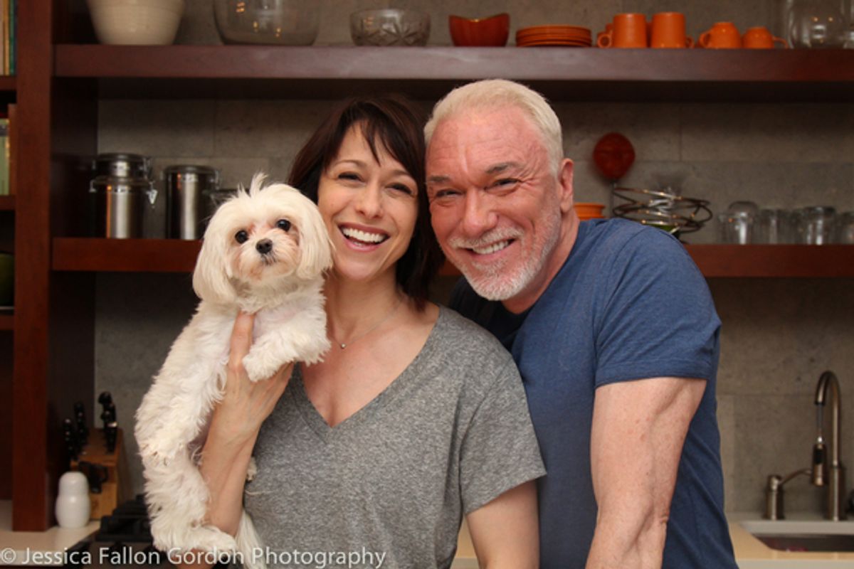 Paige Davis, Patrick Page and Georgie at 