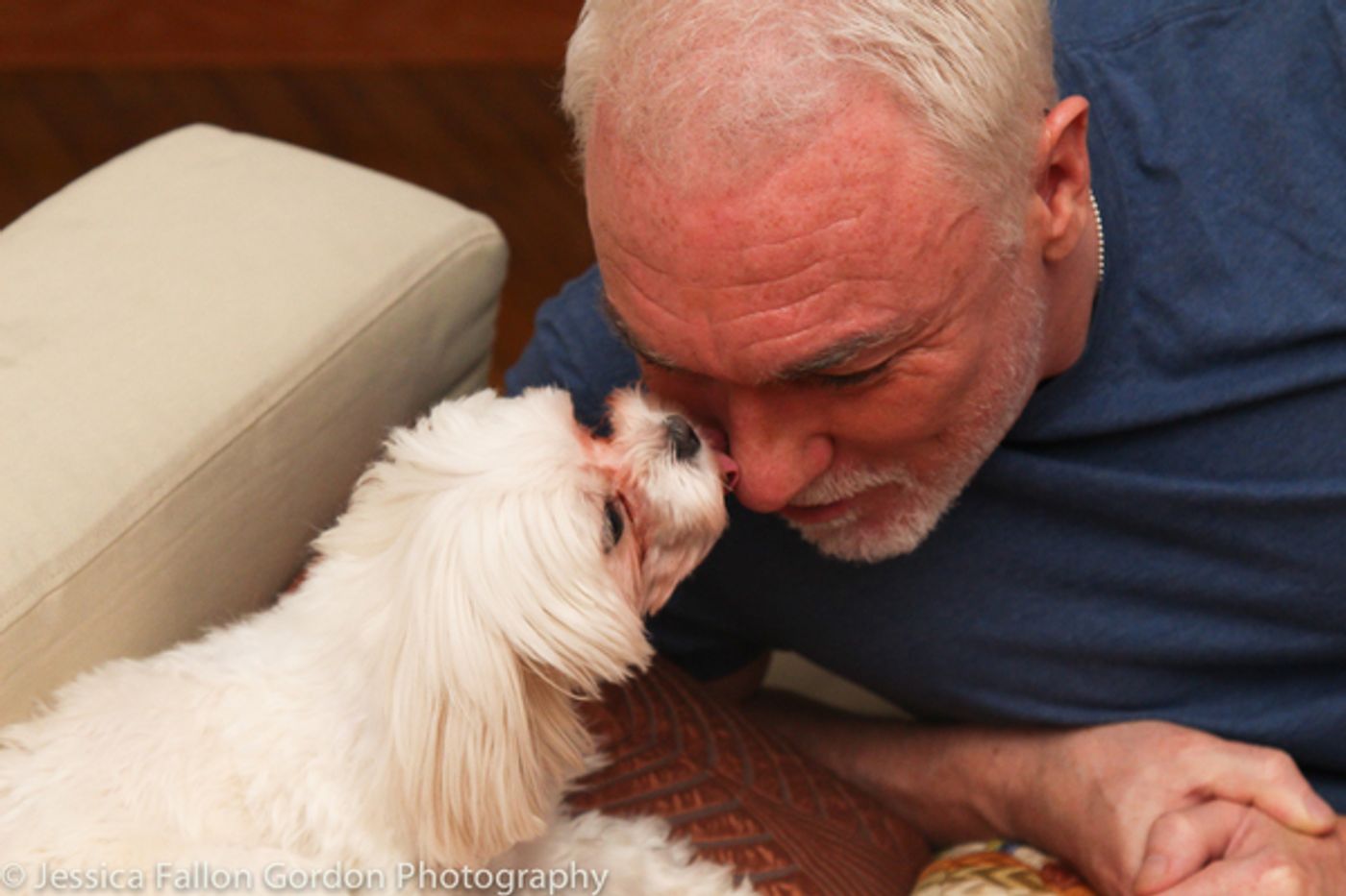 Tails of Broadway: Tony Nominee Patrick Page Poses with Georgie!  Image