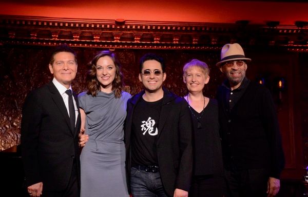 Michael Feinstein, Laura Osnes, John Lloyd Young, Liz Callaway and Maurice Hines Photo