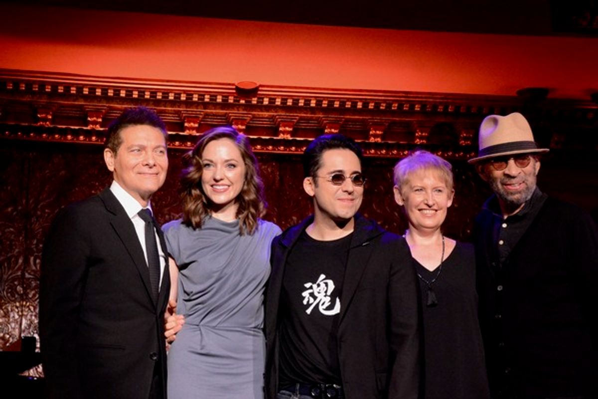 Michael Feinstein, Laura Osnes, John Lloyd Young, Liz Callaway and Maurice Hines at 