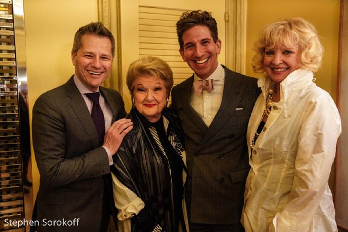 Tom Postillio, Marilyn Maye, Mickey Conlon, Christine Ebersole at 