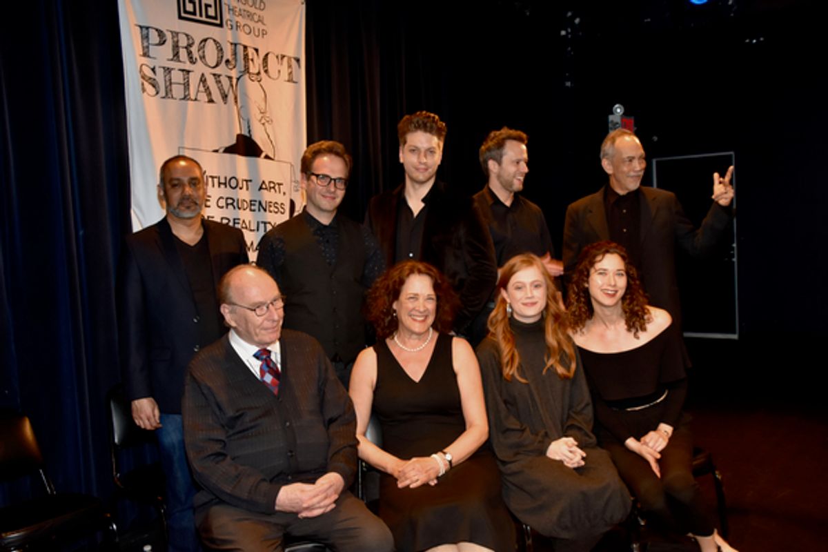 Rajesh Bose, Ryan Spahn, Christian DeMarais, Christian Conn, Thom Sesma, Paxton Whitehead, Karen Ziemba, Susannah Perkins and Kate Abbruzzese at 