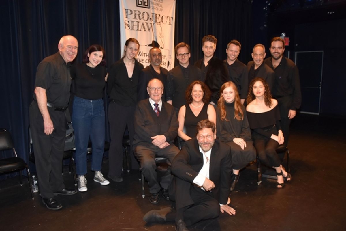 Founding Artistic Director David Staller Stage Managers Chrysten Peddie and Igrid Pierson and Associate Director Stephen Brown-Fried join-Lenny Wolpe, Rajesh Bose, Ryan Spahn, Christian DeMarais, Christian Conn, Thom Sesma, Paxton Whitehead, Karen Ziemba, at 
