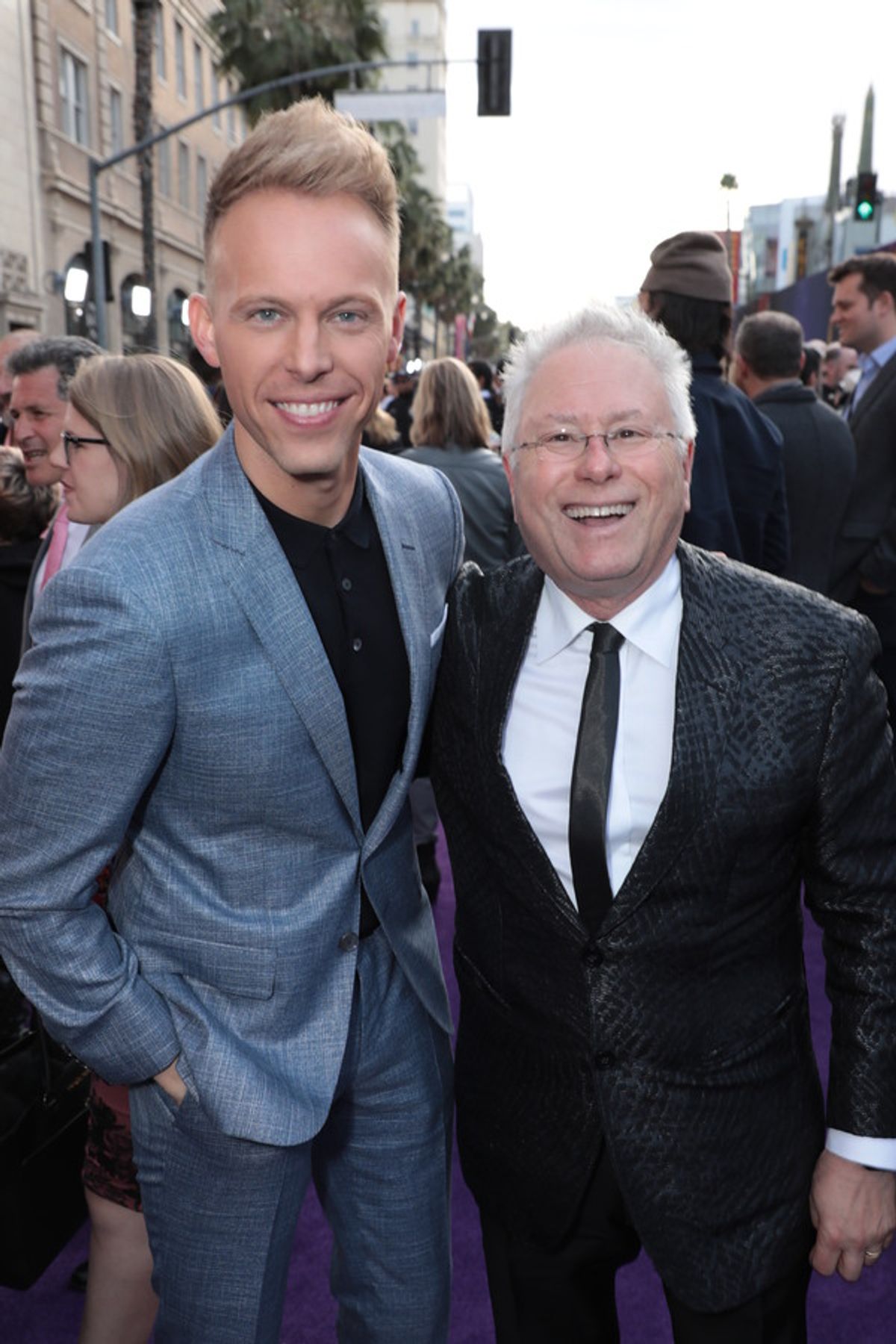 Justin Paul and Alan Menken at 