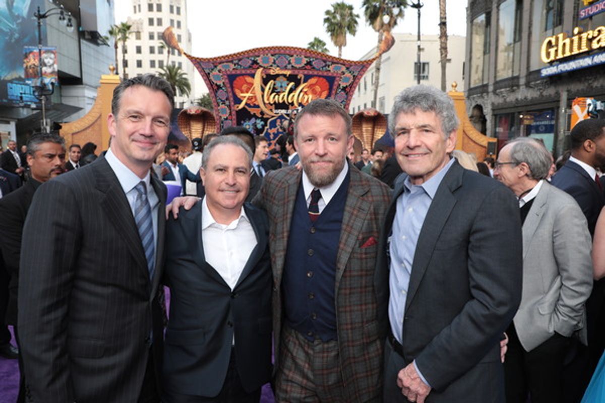 Peter Rice, Alan Bergman, Director Guy Ritchie and Alan Horn at 