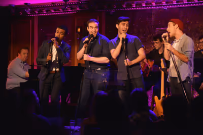 Ben Caplan, Dant  Jeanfelix, Ben Schrager, Justin Albinder and Danny Harris Kornfeld Photo