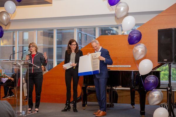 Paige Evans, Vikki Bean, and Harold Wolpert Photo