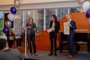 Paige Evans, Vikki Bean, and Harold Wolpert Photo