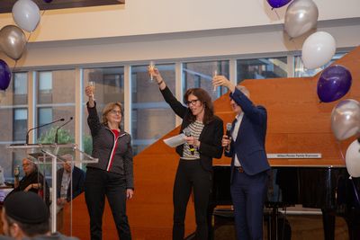 Paige Evans, Vikki Bean, and Harold Wolpert Photo