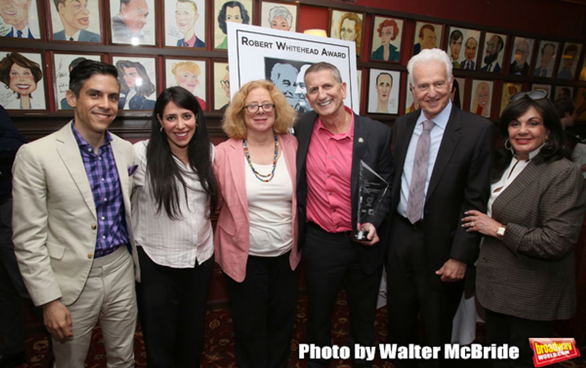 Matthew Lopez, Rachel Chavkin, Victoria Bailey, Tom Kirdahy, Tom Viertel and Charlotte St. Martin at 