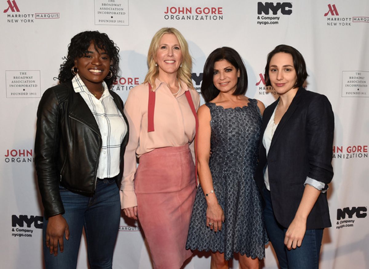 Lauren Reid, Tamsen Fadal, Celia Gooding, Lauren Patten at 