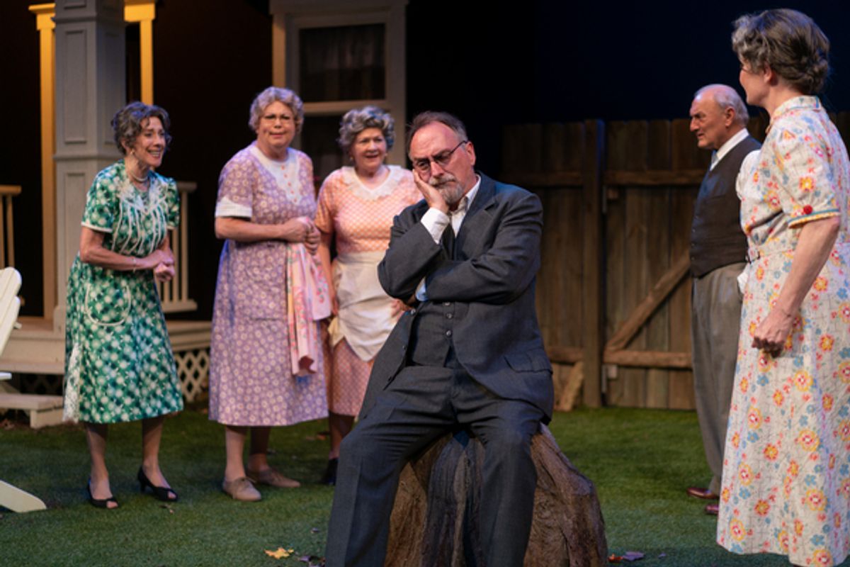 Merle Moores, Deb Bluford, Jeannine Hutchings, Mark Robbins, Peggy Friesen at 