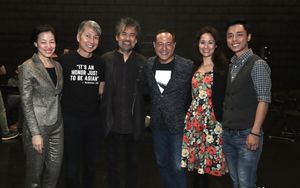 (May 6, 2019) Lia Chang, Jason Ma, David Henry Hwang, Alan Muraoka, Ali Ewoldt, Jonny Photo