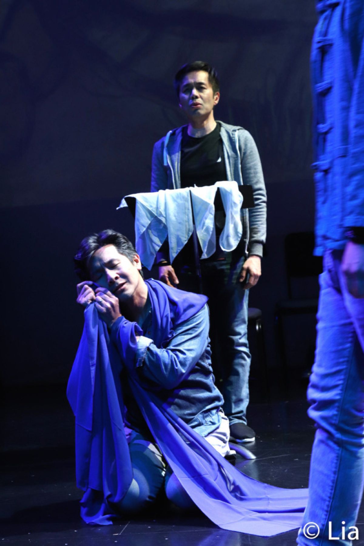 Steven Eng and Eric Bondoc in rehearsal at 