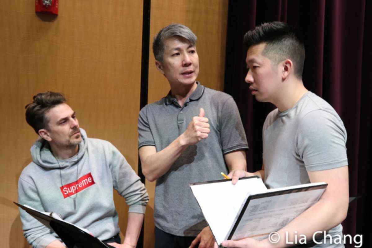 Robert Scott Smith, Jason Ma and Kiet Tai Cao in rehearsal.  at 