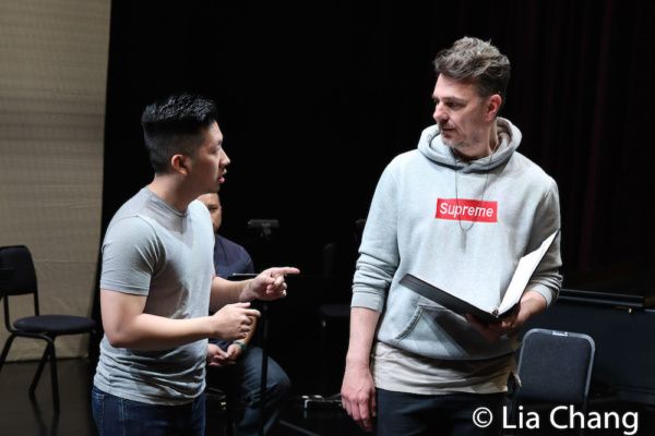Kiet Tai Cao and Robert Scott Smith in rehearsal.  Photo