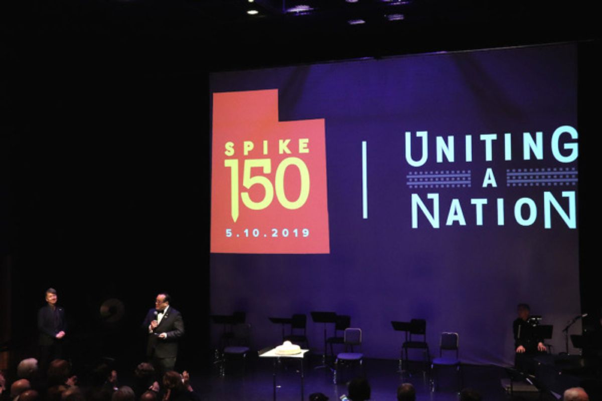 Jason Ma and Max Chang, Spike 150 Board Member at the opening night performance of GOLD MOUNTAIN on May 8, 2019. at 