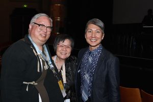 Judge Michael Kwan, Margaret Yee and Jason Ma at Peery''s Egyptian Theater in Ogden o Photo