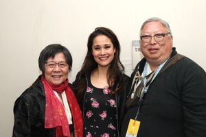Margaret Yee, Ali Ewoldt and Judge Michael Kwan at Peery''s Egyptian Theater in Ogden on May 10, 2019. @ BroadwayWorld Margaret Yee, Ali Ewoldt and Judge Michael Kwan at Peery''s Egyptian Theater in Ogden Photo