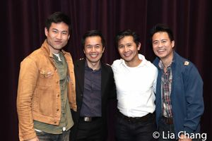 Tobias C. Wong, Steven Eng, Eric Bondoc and Whit K. Lee after the opening night performance on May 8, 2019. @ BroadwayWorld Tobias C. Wong, Steven Eng, Eric Bondoc and Whit K. Lee after the opening night perfo Photo