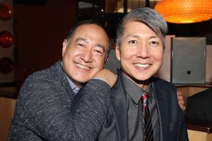 Alan Muraoka and Jason Ma at the opening night party on May 8, 2019. Photo