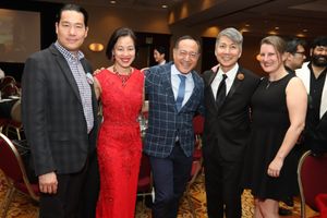 Darren Lee, Lia Chang, Alan Muraoka, Jason Ma and Kristen Rosenfeld attend the 2019 C Photo
